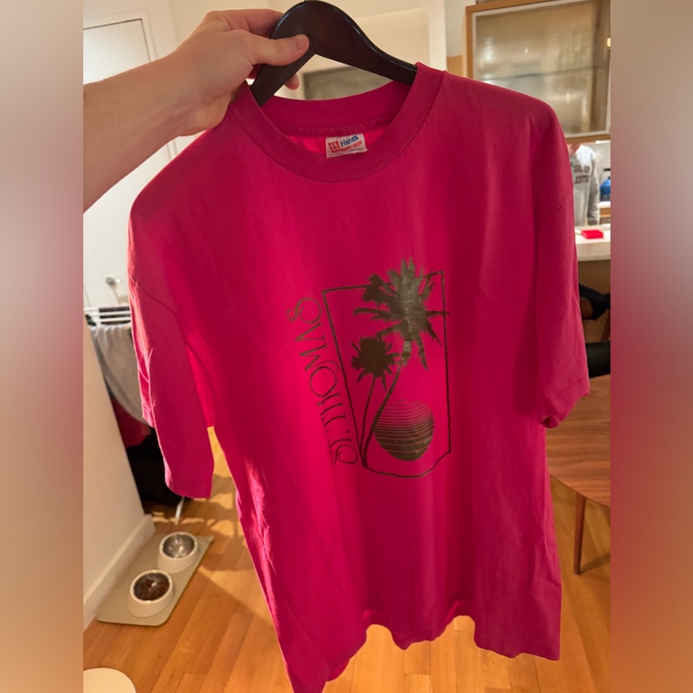 Vintage Hot Pink St Thomas Tee